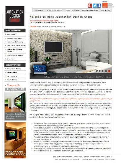 Web Design & Development: Automation Design Group