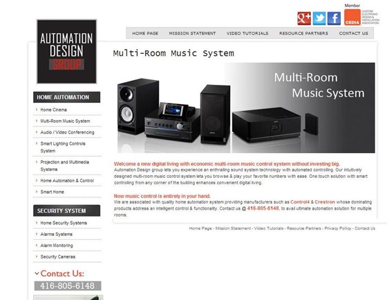 Web Design & Development: Automation Design Group