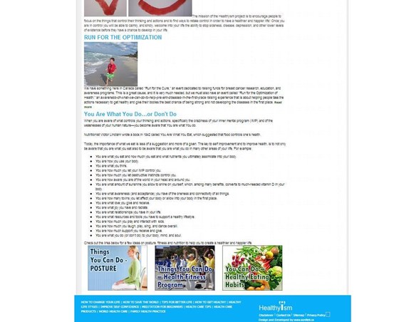 Web Design & Development: Healthyism