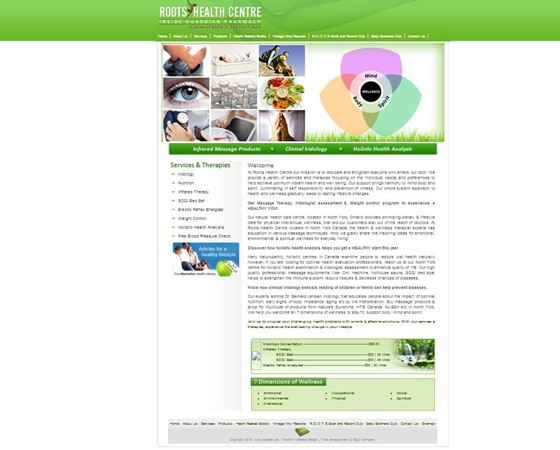 Web Design & Development: Roots Health Centre