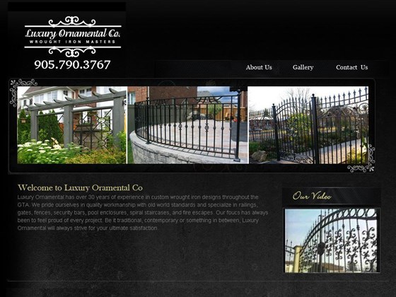 Web Design & Development: Luxury Ornamental Website