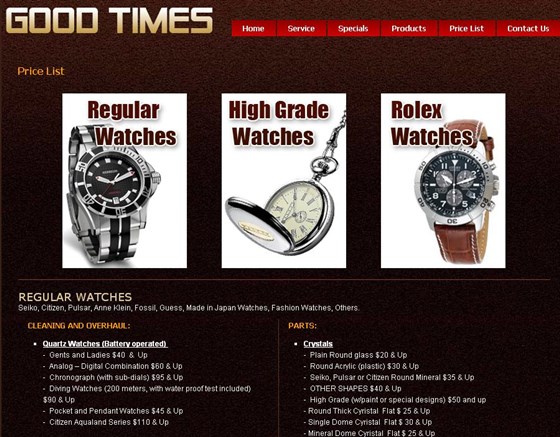 Web Design & Development: Good Times Canada Website