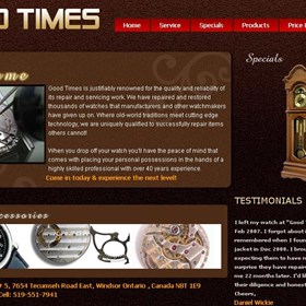 Web Design & Development: Good Times Canada Website